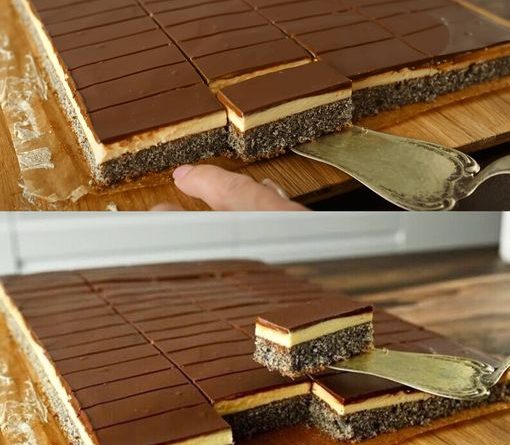 Elmondhatatlanul finom, mennyei mákos sütemény vanília krémmel