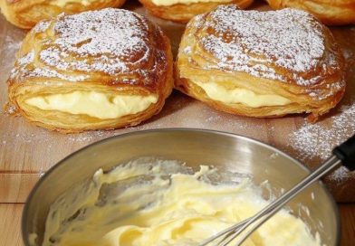 Francia csoda: ropogós tészta krémes vaníliás töltelékkel!