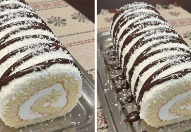 Kókuszkrémes rolád recept, egyszerű és csodálatosan finom süti ötlet