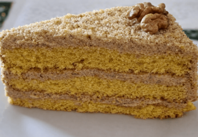 Retró Diós Szelet (Főzött krémmel)