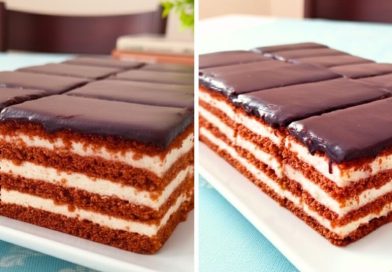 Zafira szelet: A békebeli főzött krém és a mézes tészta találkozása