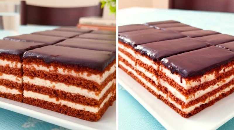 Zafira szelet: A békebeli főzött krém és a mézes tészta találkozása