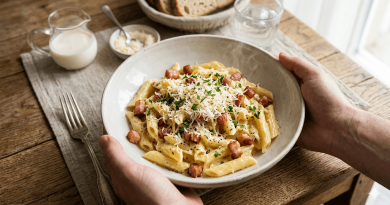 Sajtos-tejszínes-baconös tészta – A 20 perces életmentő ebéd