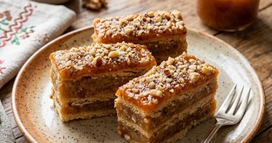 Böjti diós-lekváros szelet keksszel: Egyszerű, gazdaságos és elronthatatlan
