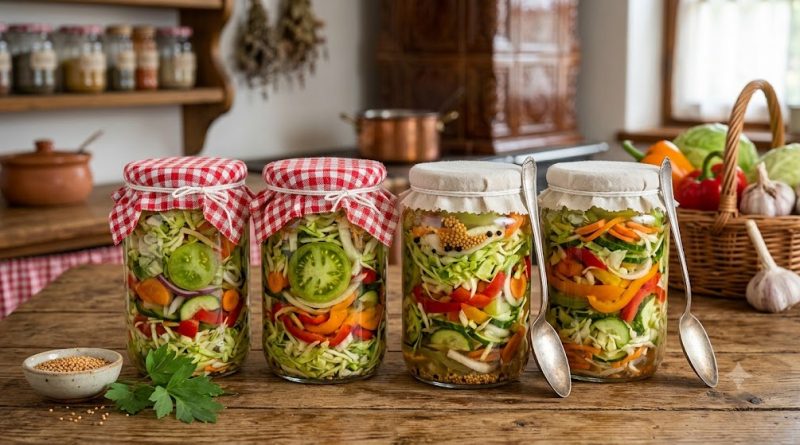 Ciolomadă – Hagyományos vegyes zöldségsaláta télire
