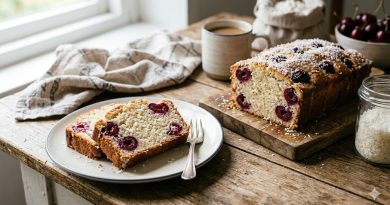 A konyha kedvence: Mennyei kókuszos-meggyes kevert sütemény