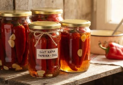 A kamra kincse: Ízletes sült kápia paprika ecetes-olajos saramurban télire