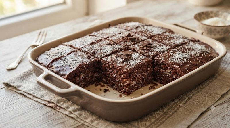 Bolyhos és finom kókuszos negrésza (Negresă pufoasa si delicioasa cu cocos)
