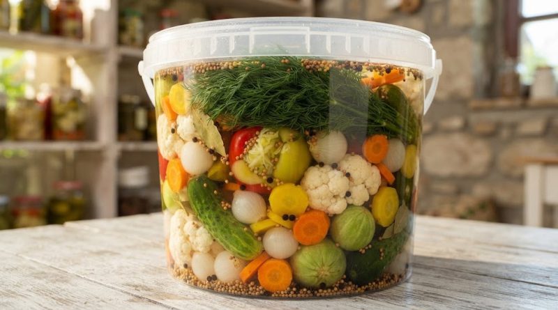 Vödrös savanyúság – Nagyadagú, ropogós vegyes zöldségek