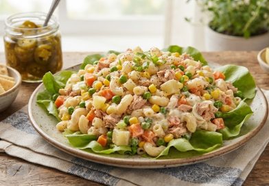 Klasszikus kukoricás-tésztás tonhal SALÁTA (Ensalada de Codito con Atún)