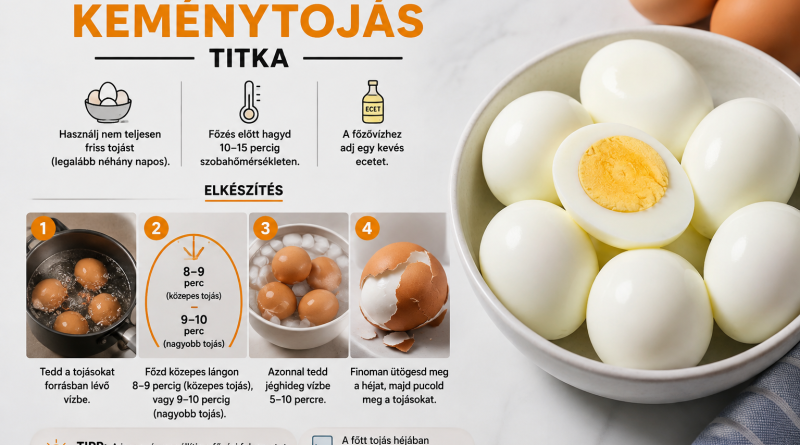 A tökéletes keménytojás titka – hogy mindig könnyen lehessen megpucolni