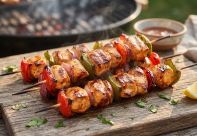 Grillezett Csirkenyársak (Brochetas de Pollo a la Parrilla)