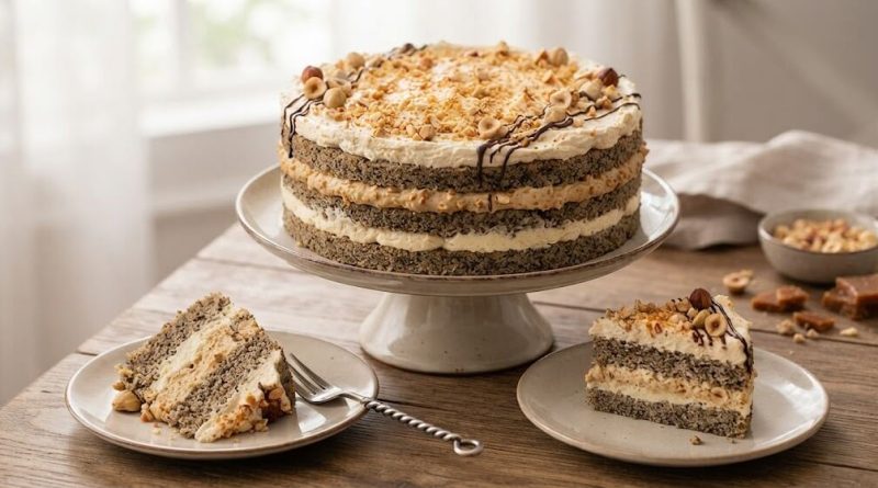 Egyiptomi torta (Finom diós-karamelles desszert)