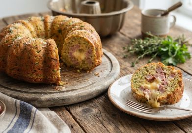 Zucchini-Käse-Kranz (Zöldséges-sajtos sós kuglóf)