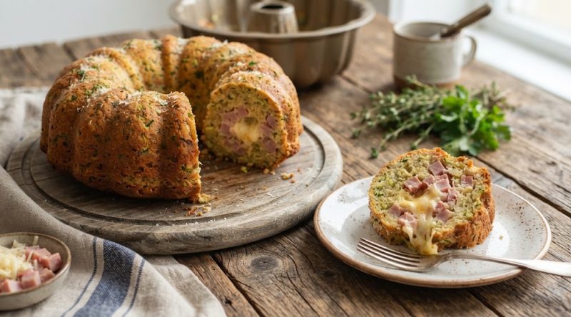 Zucchini-Käse-Kranz (Zöldséges-sajtos sós kuglóf)