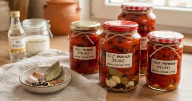 Sült kápia paprika télire (üvegben eltéve)