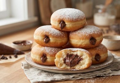 Pihe-puha csokoládés fudge-dzsel töltött fánkok: Egy igazi csábítás!