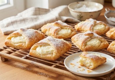 Aranyló és foszlós túrós táskák: 20 perc a sütőben, és mindenki az elsőért kapkod!