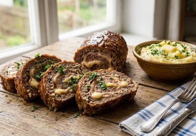 Sajttal és sonkával töltött fasírttekercs (Rollo de Carne) – Nagymama receptje