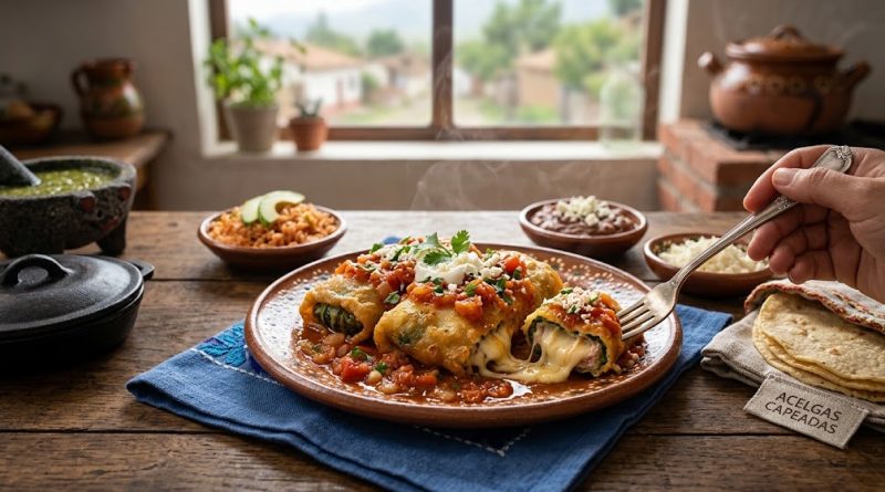Sajttal és Sonkával Töltött, Rántott Mángold Pardicsommártásban (Acelgas Capeadas)