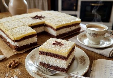 Kókuszos Sütemény (Prajitură cu nucă de cocos)