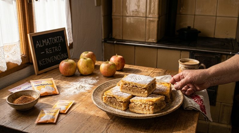 Szaftos Rácsos Almás Pite – A Legjobb Retró Blechkuchen a Tepsiből!
